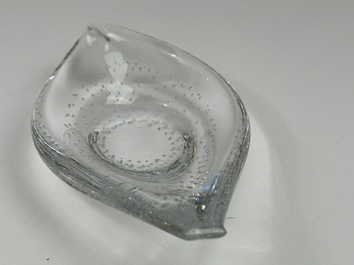 Small Fish Formed Bowl By Vicke Lindstrand For The Swedish Glasswork Kosta Scandinavian Mid Century Modern photo furniture
