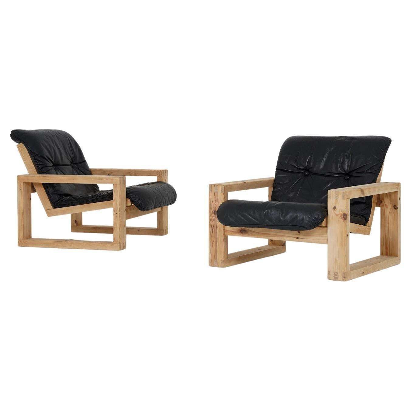 photo for sale Scandinavian Midcentury Lounge Chairs By Yngve Ekström For Swedese