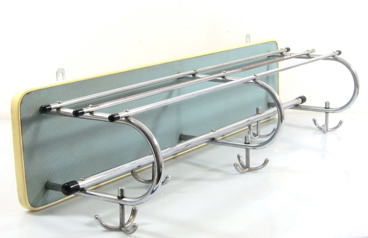 Blauwe Vintage Design Kapstok Uit De Jaren Vijftig photo for sale