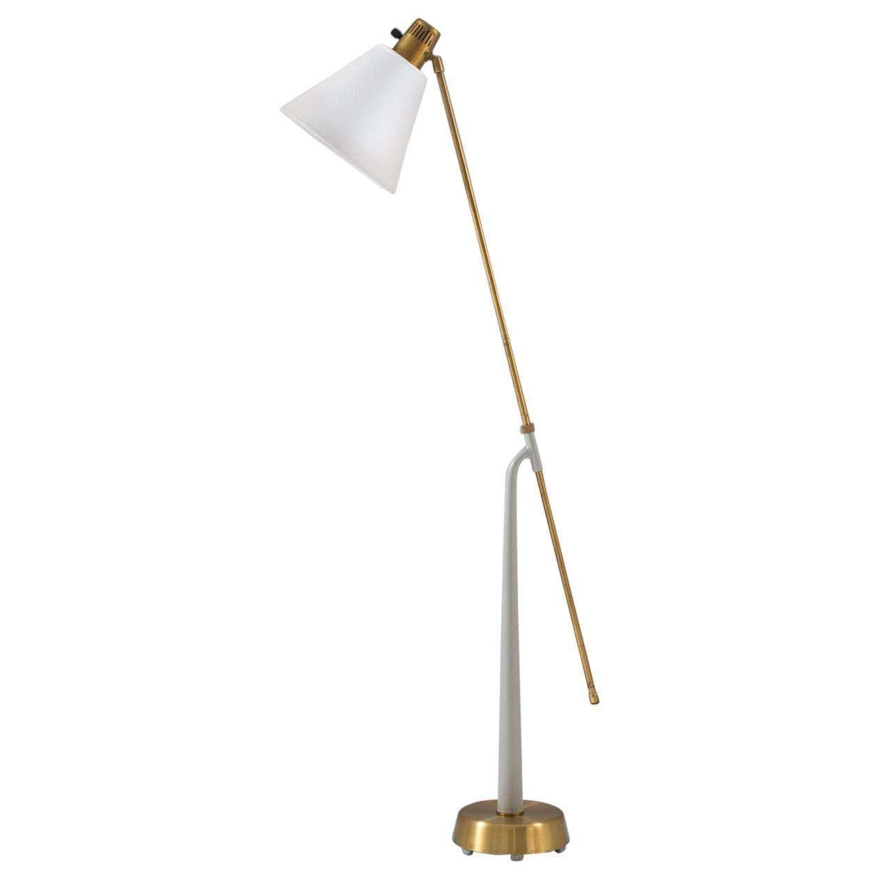 Midcentury Floor Lamp By Hans Bergström For Ateljé Lyktan, 1940s, Sweden