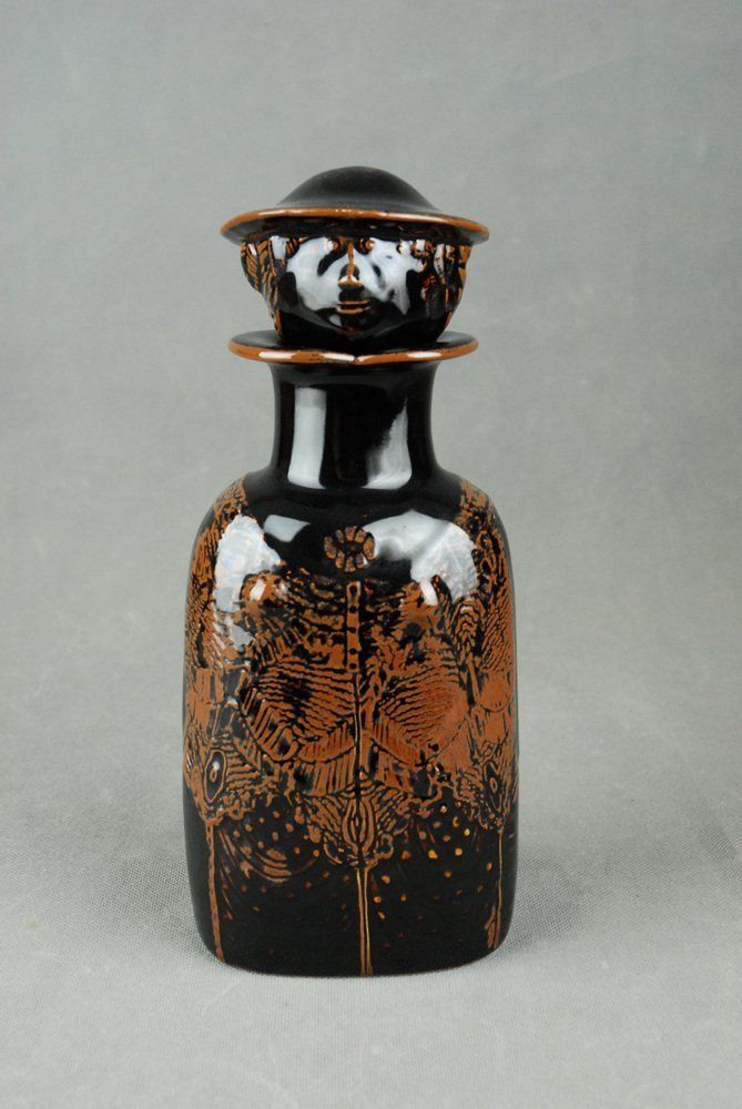 Ceramic Combin Decanter By Stig Lindberg For Gustavsberg Studio, 1970s photo vinterior