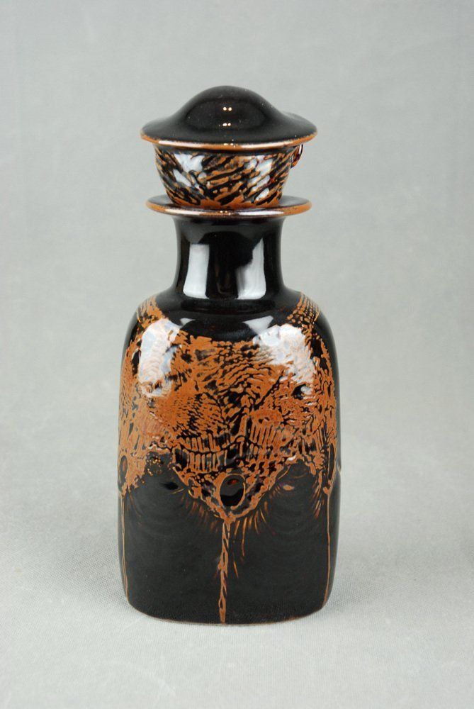 Ceramic Combin Decanter By Stig Lindberg For Gustavsberg Studio, 1970s photo vintage