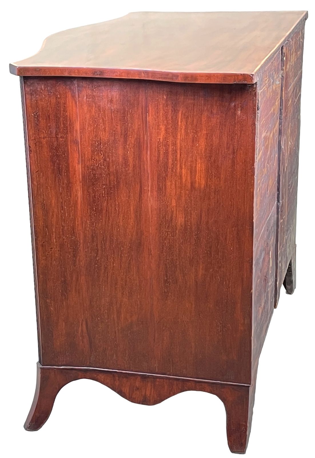 18th Century Georgian English Mahogany Serpentine Chest Of Drawers (England, Circa 1770) photo for sale