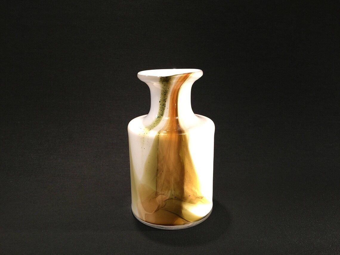 photo for sale 1970s Art Glass Vase Cascade By Per Lutken For Danish Glassworks Holmegaard  Scandinavian Mid Century Modern