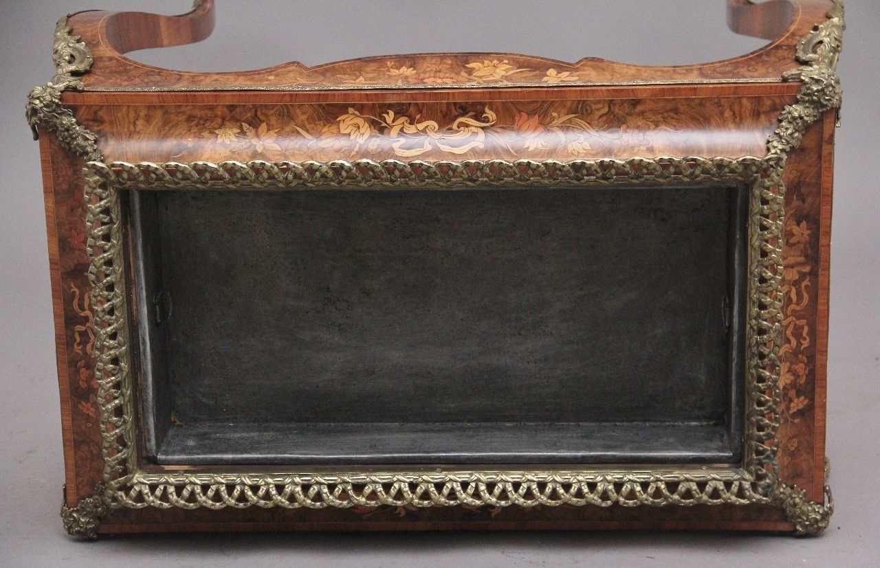 19th Century Burr Walnut And Marquetry Jardiniere photo buy