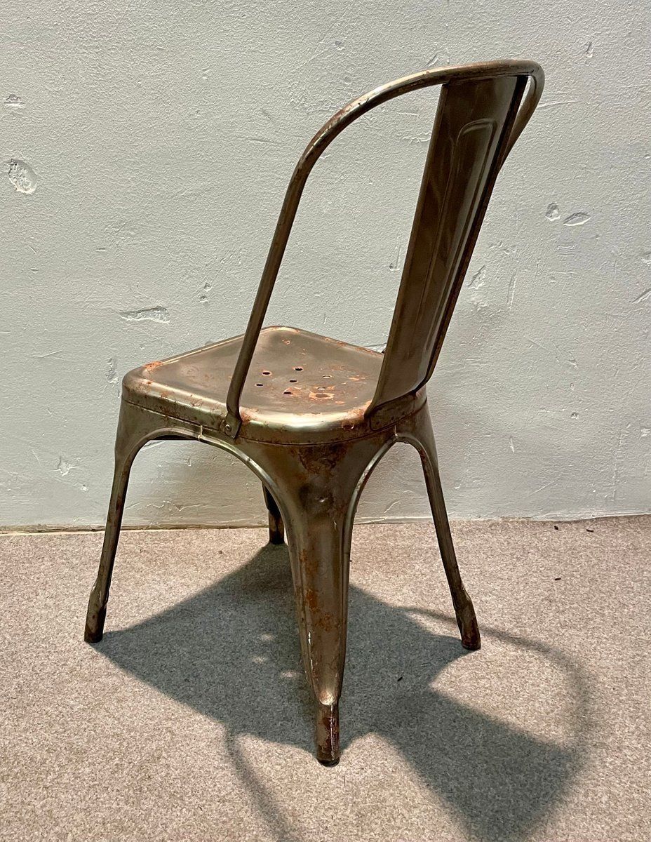 Industrial Chair In Tolix Iron photo 157.0
