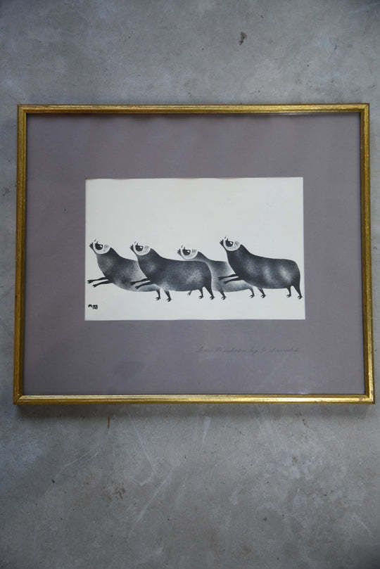 Pair Of Lithographs   After Sheouak Petaulassie photo vinterior