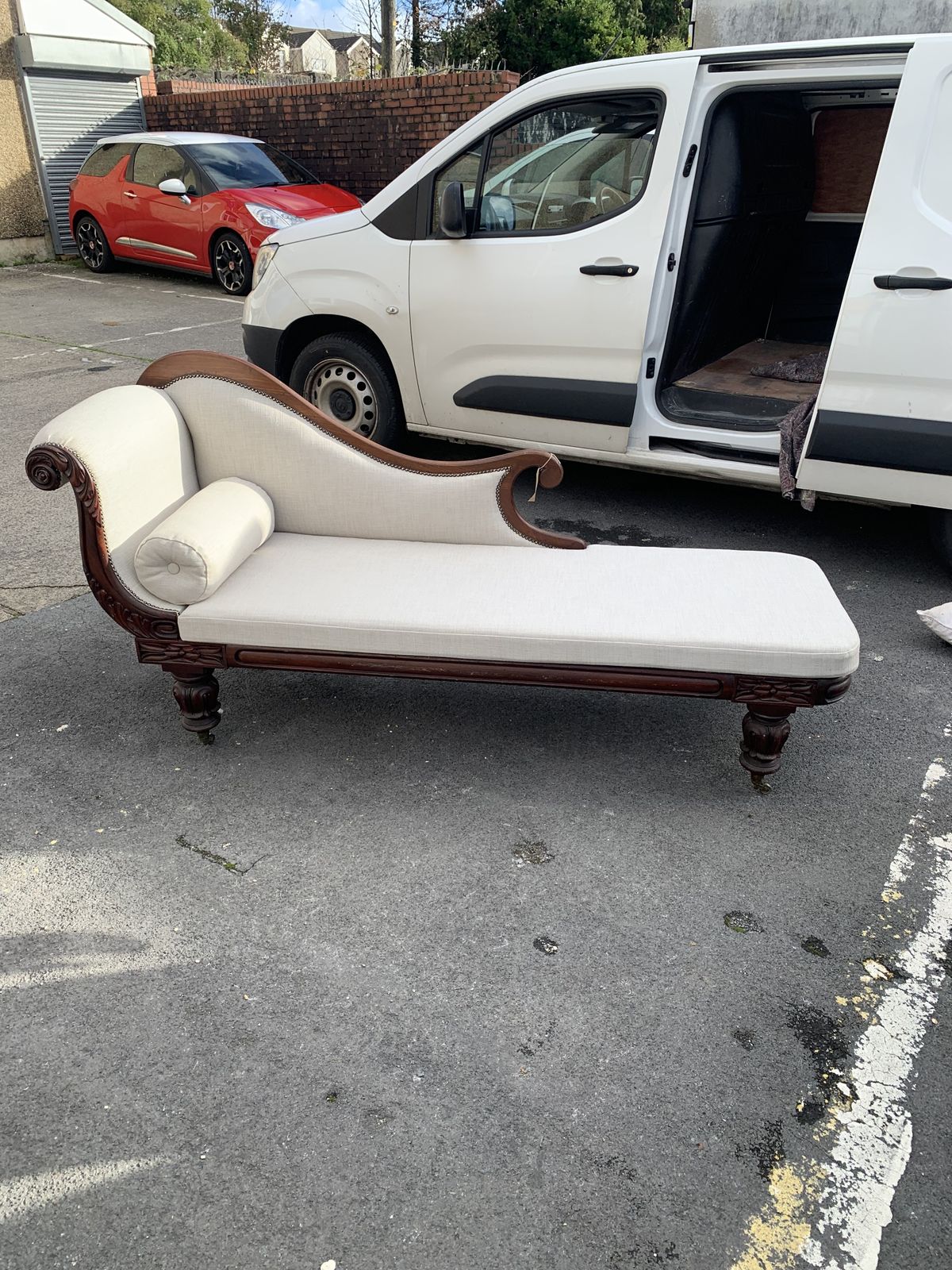 A Country House Regency Mahogany Chaise Lounge photo Furniture