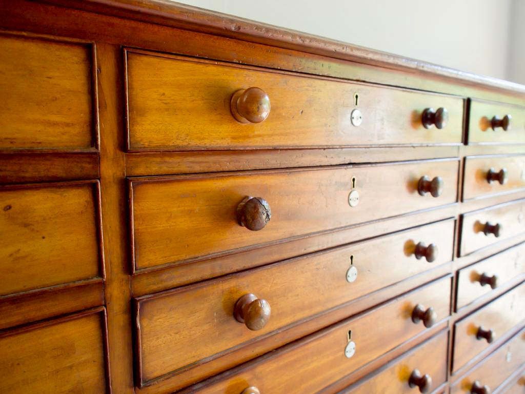 An Exceptional Antique Victorian Flame Mahogany Collectors Specimen Cabinet Drawers From The Hope Department Oxford University Circa 1860. photo furniture