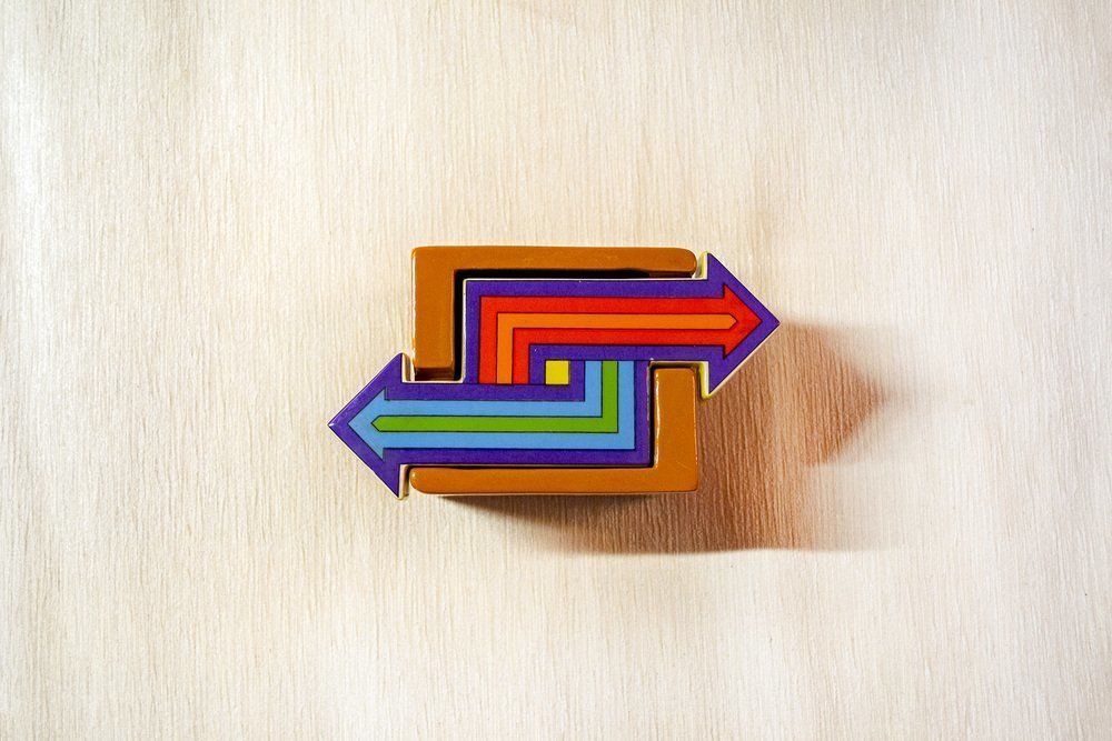 Vaas Uit De Titano Serie Van Isa Ceramiche San Marino, Jaren 1970