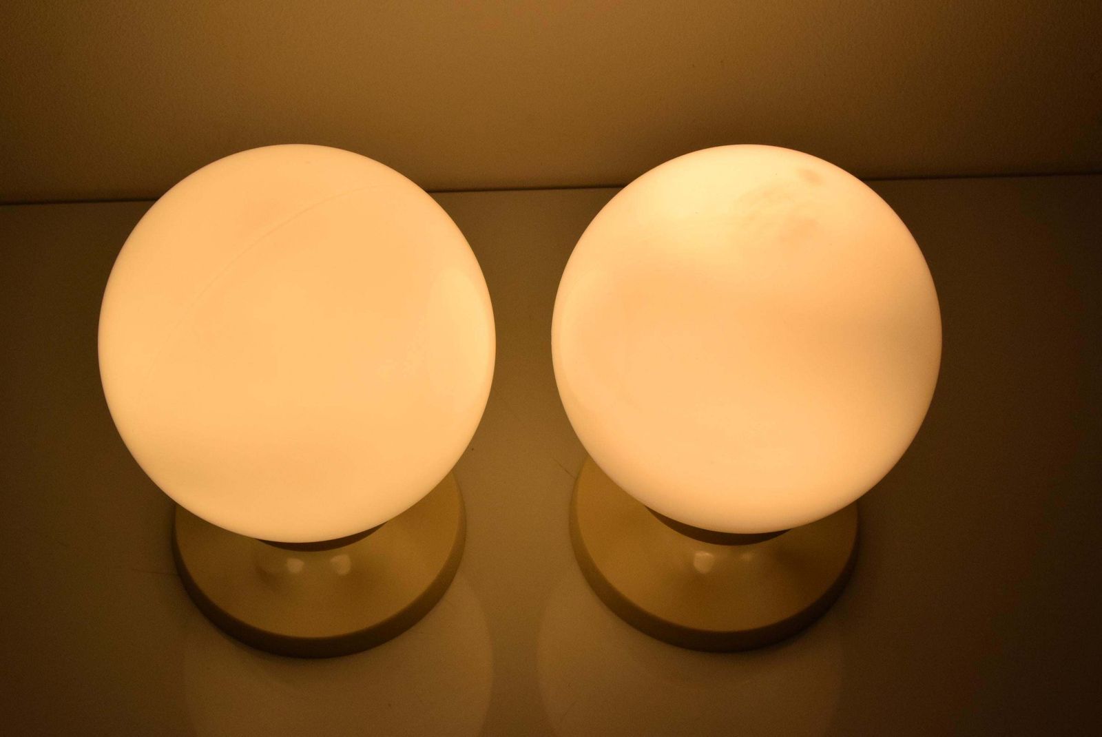Pair Of Mid Century Table Or Wall Lamps By Instala Děčín,1970's. photo vinterior