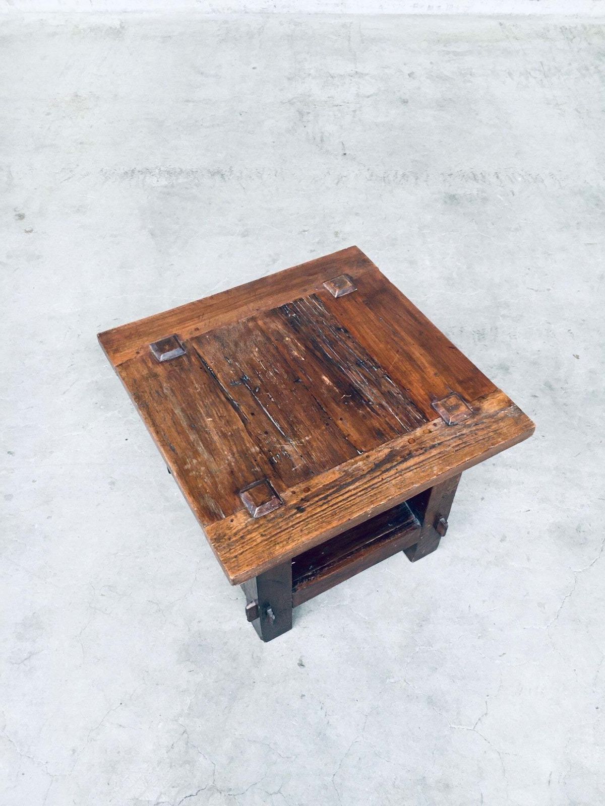 Wabi Sabi Stijl Massief Eiken Bijzettafel, Frankrijk, Ca. Jaren 1930 photo buy