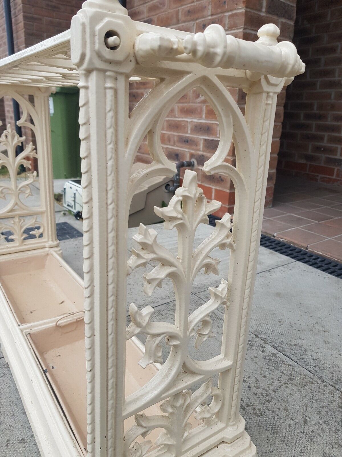 A Stunning Victorian 19th Century 16 Hole Cast Iron Umbrella Cane Stick Stand photo for sale