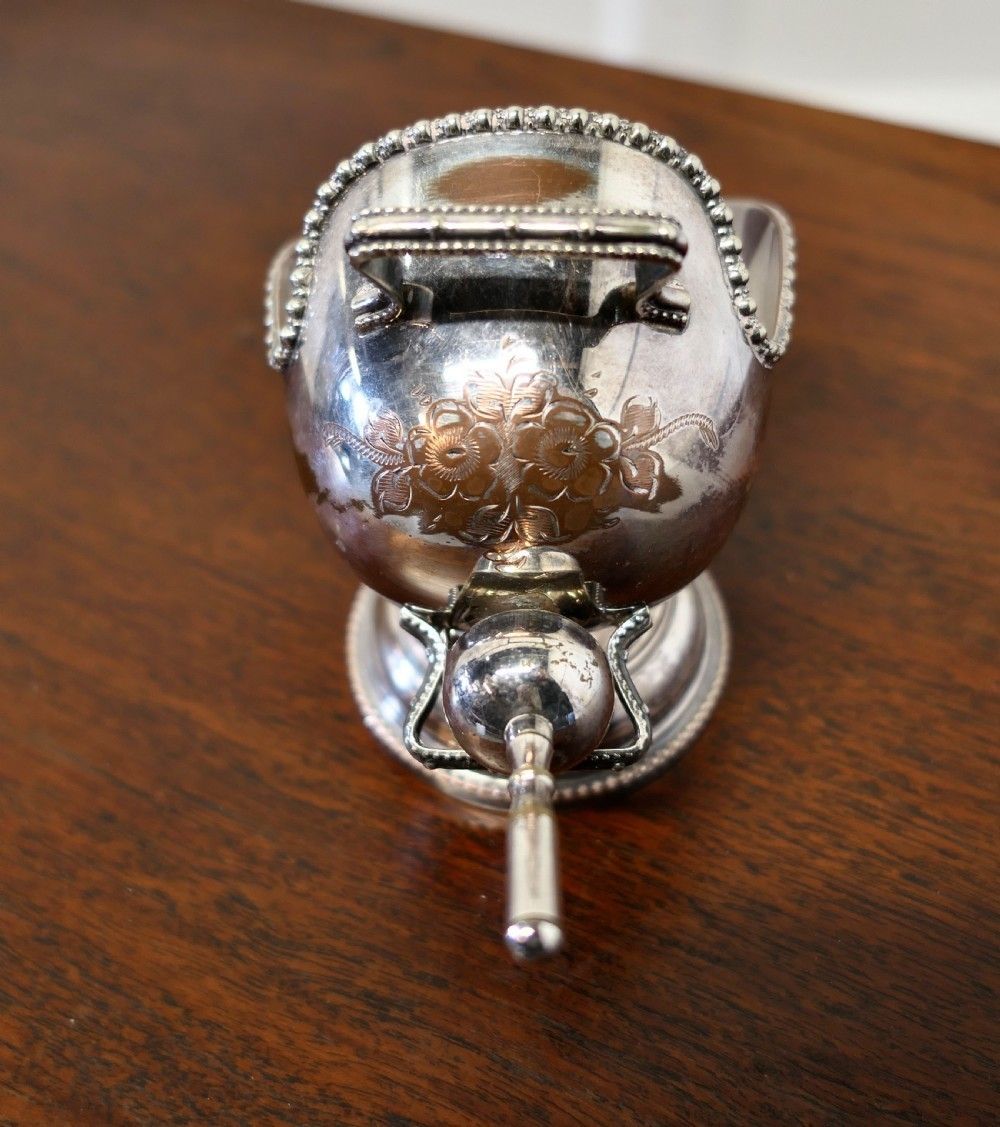 Silver Plated Novelty Sugar Scuttle With Original Scoop photo furniture