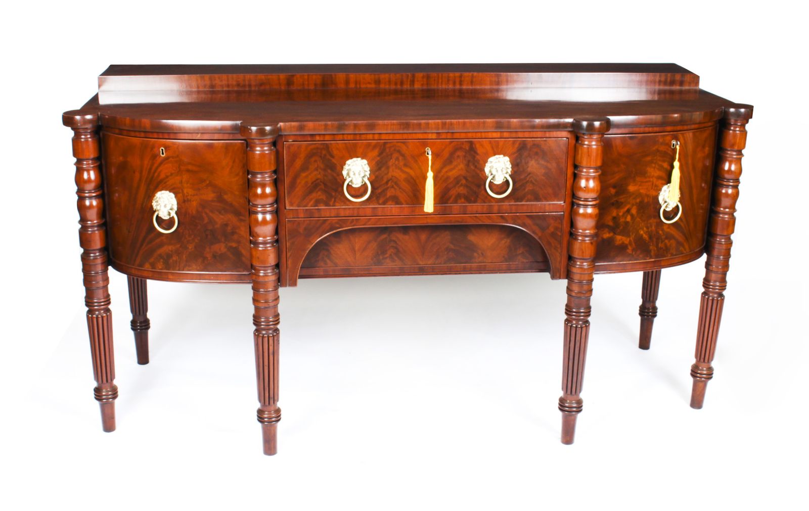Antique George III Scottish Mahogany Bowfront Sideboard Ca 1790  18th C photo furniture