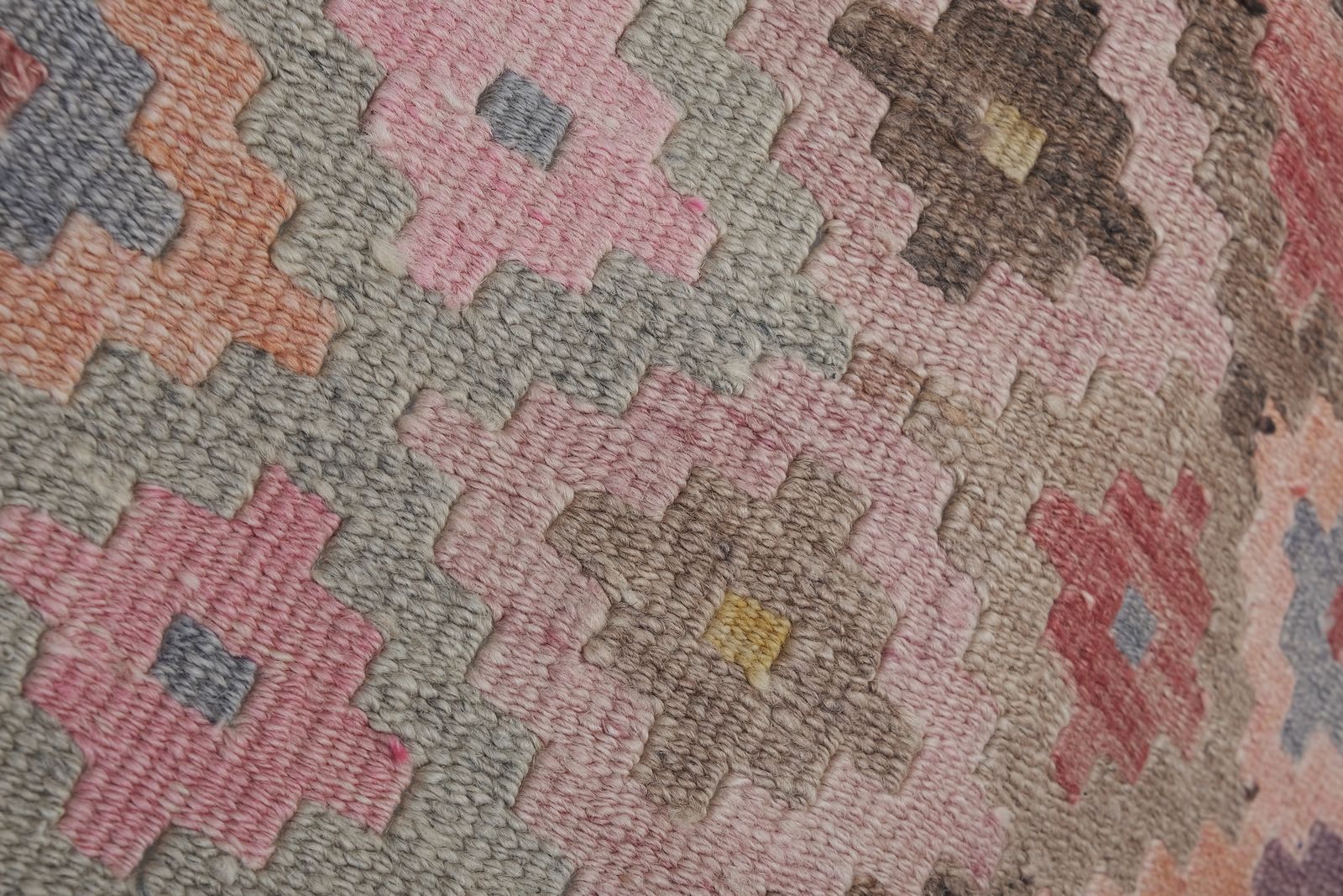 Turkish Handmade Stair Kilim Runner 2'4'' X 22'10'' photo vintage