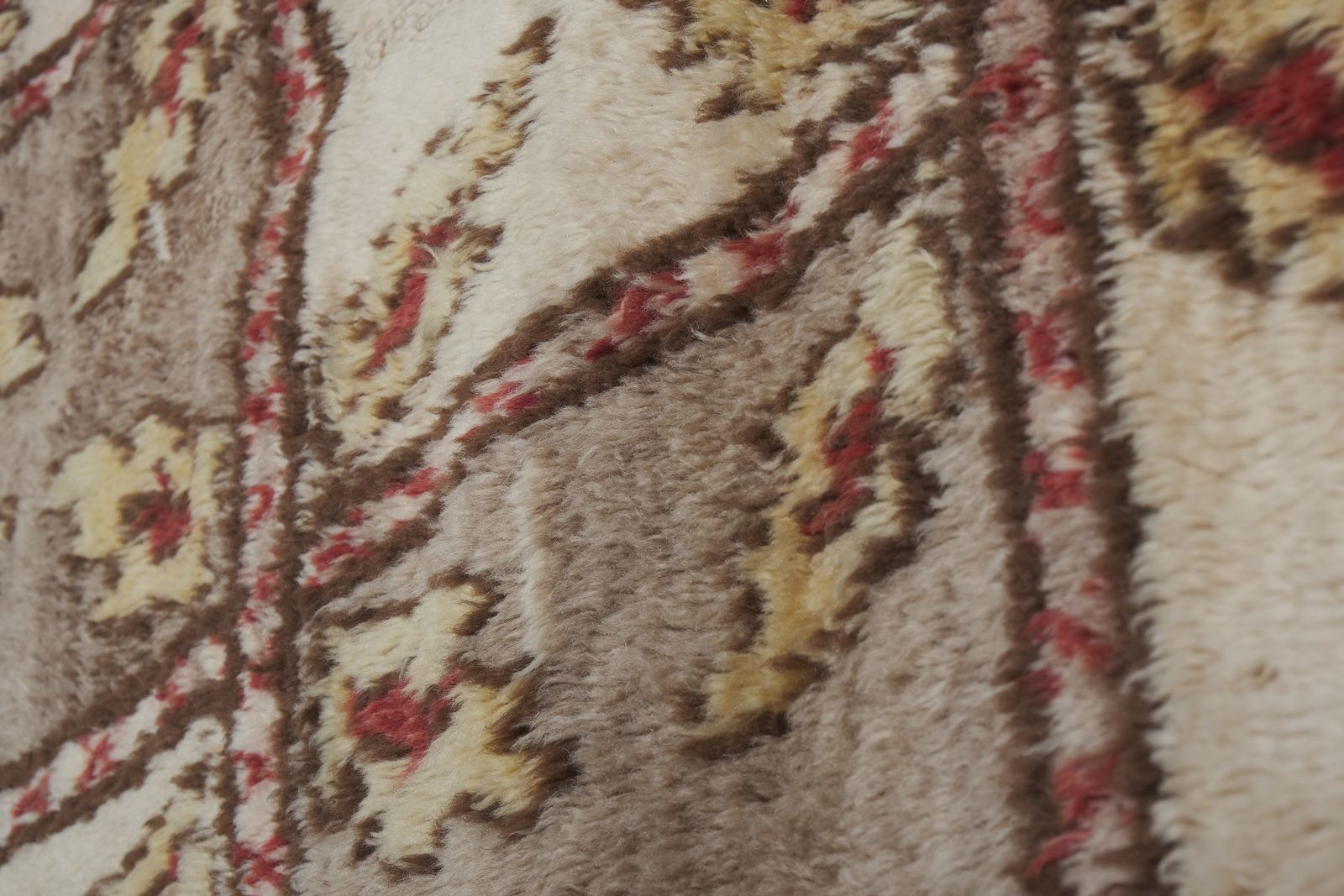 Organic Wool Floral Turkish Karapinar Tulu Rug photo vintage