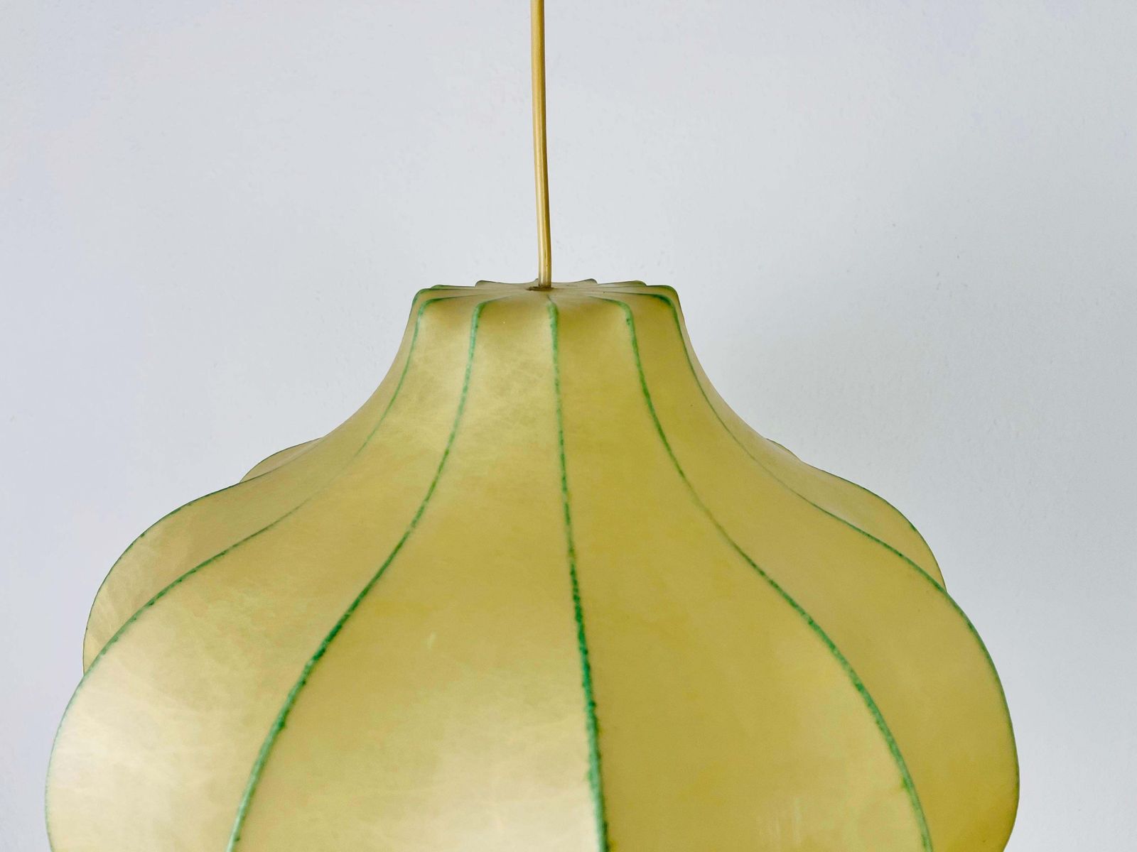 Mid Century Modern Flower Shape Cocoon Pendant Light, 1960s, Italy photo 2667.0