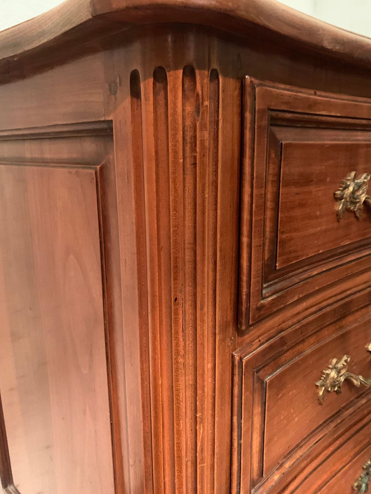 Furniture Chest Of Drawers With Curved Facade In The Provençal Style Of The 20th Century photo