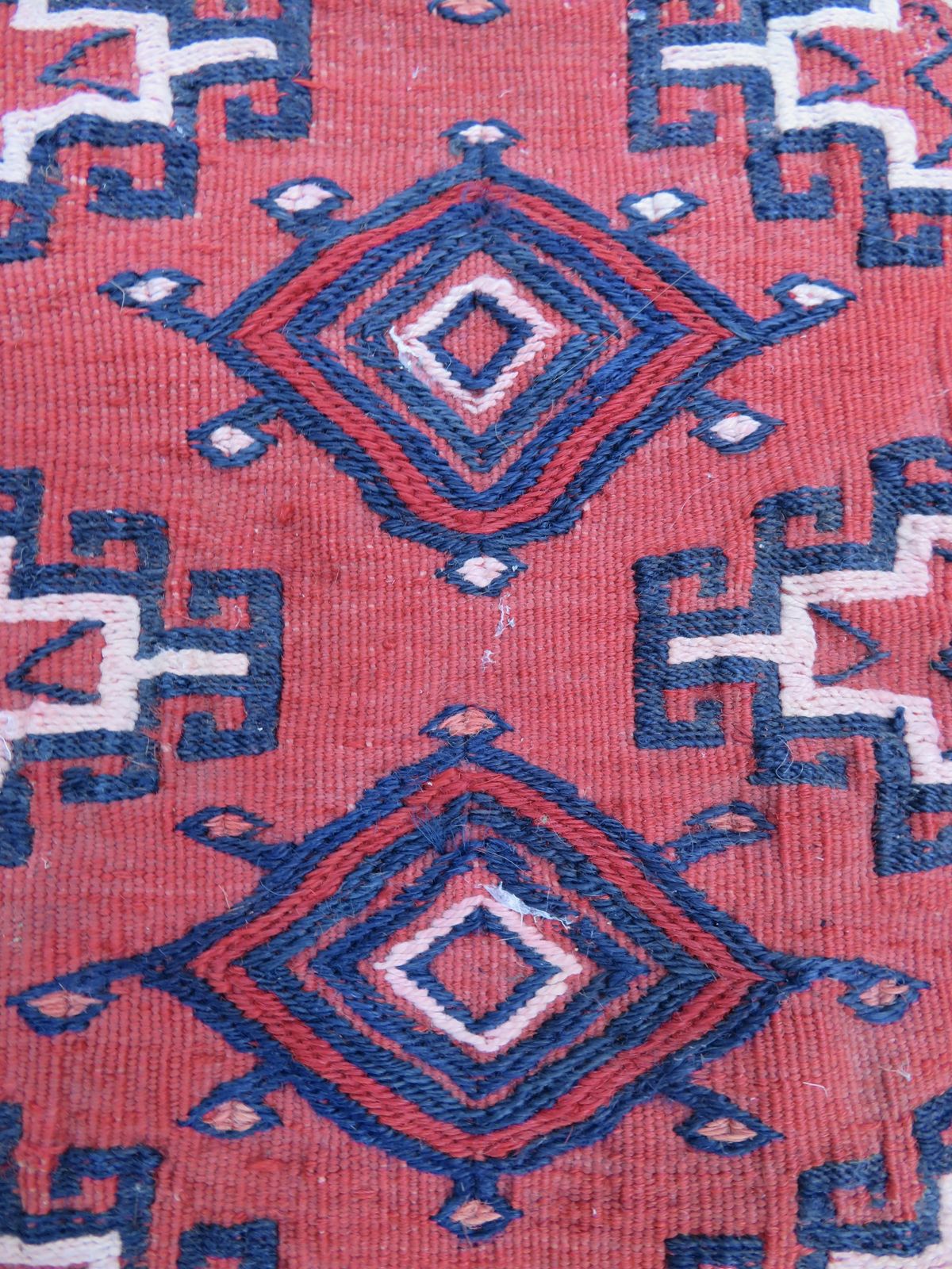 Early Antique Saryk Tekke Turkmen Chuval.Complete With Back.Flat Woven Details. Mid 19th Century . photo furniture