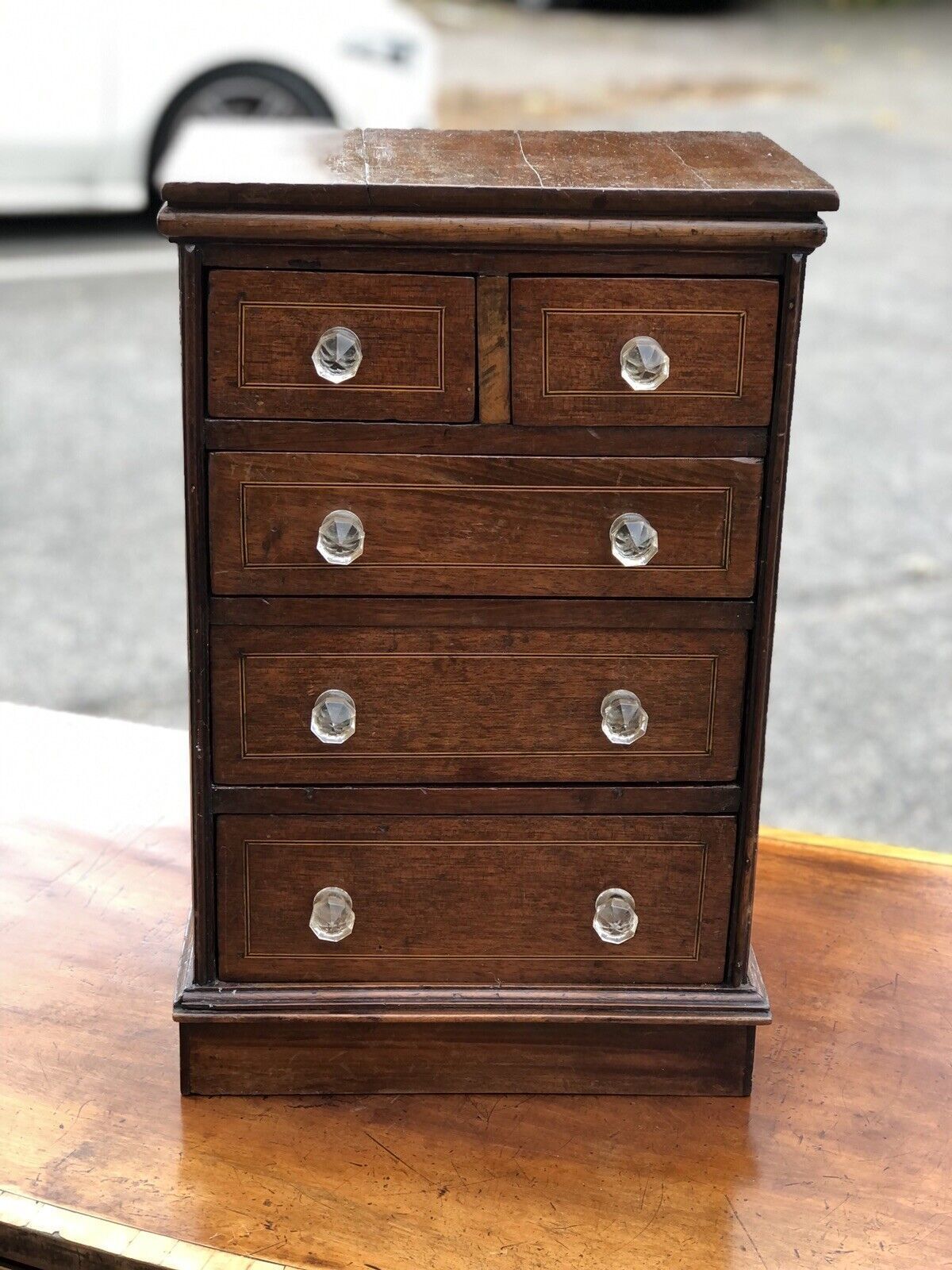photo buy Victorian Set Of Table Top Jewellery/ Collectors Drawers.