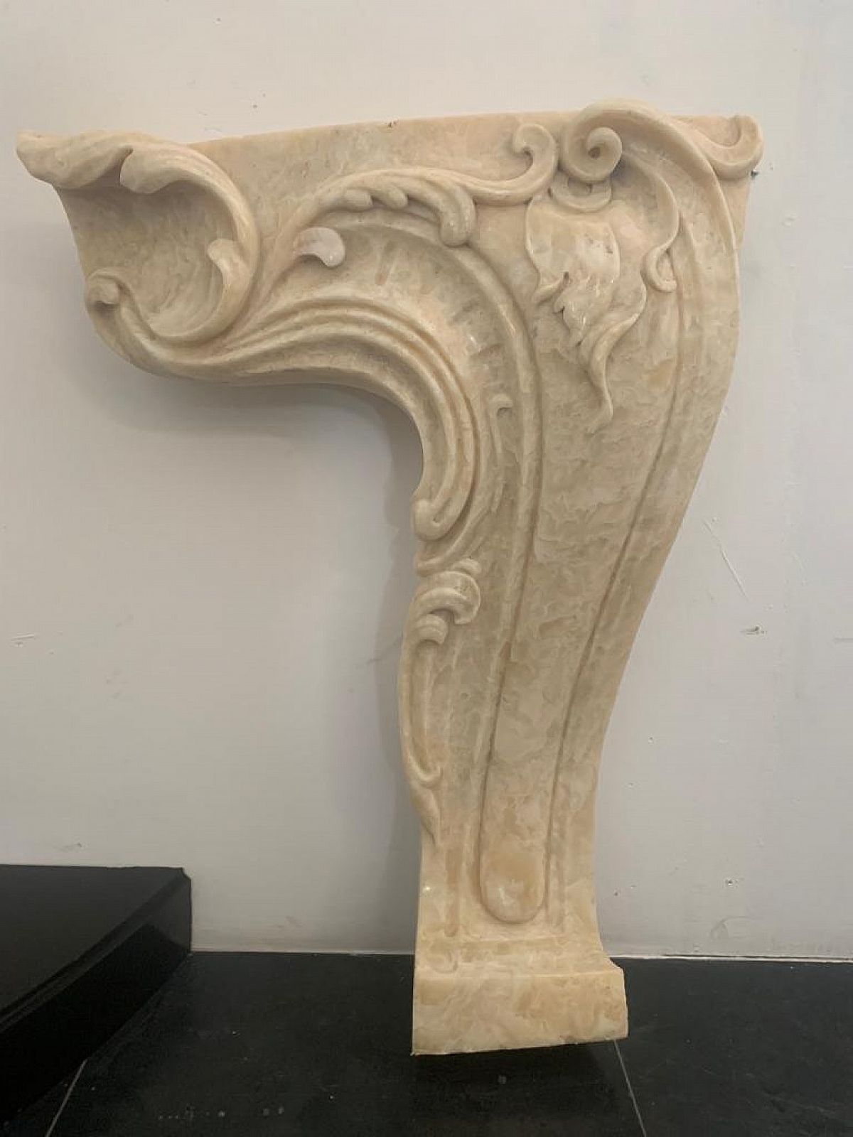 Honey Onyx Fireplace In Baroque Style, 1940s photo buy