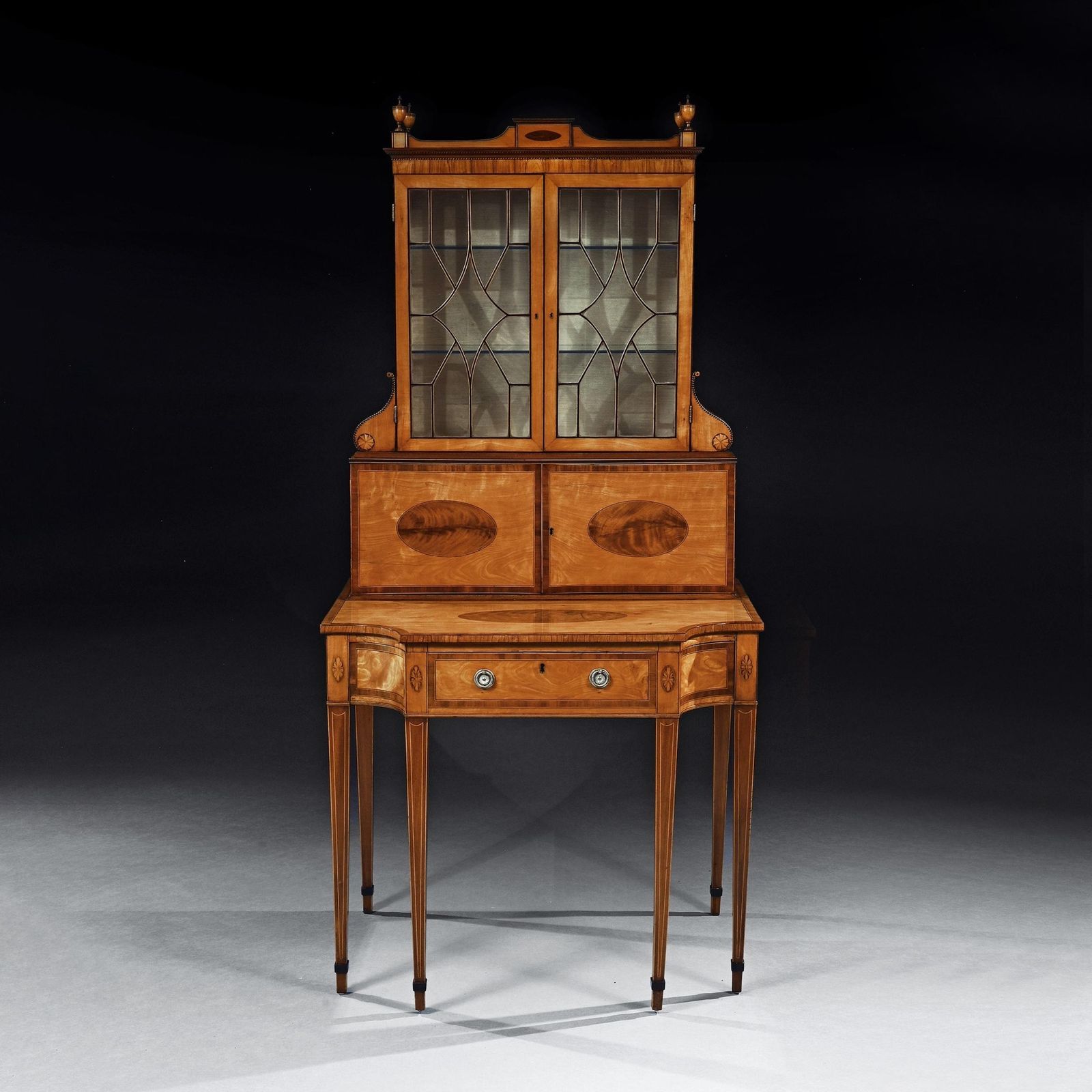 photo furniture An Important 18th Century George III Satinwood And Sabicu Writing Cabinet