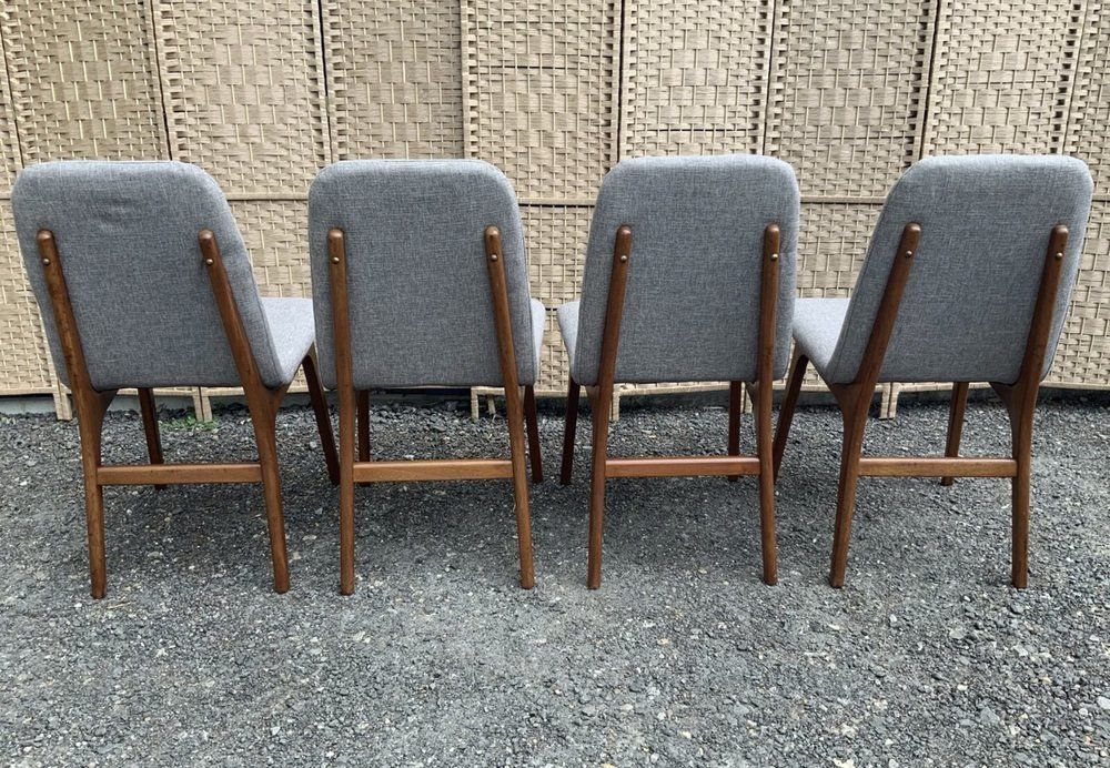 photo vinterior Dining Chairs Designed By Greaves & Thomas For Schreiber, 1960s, Set Of 4