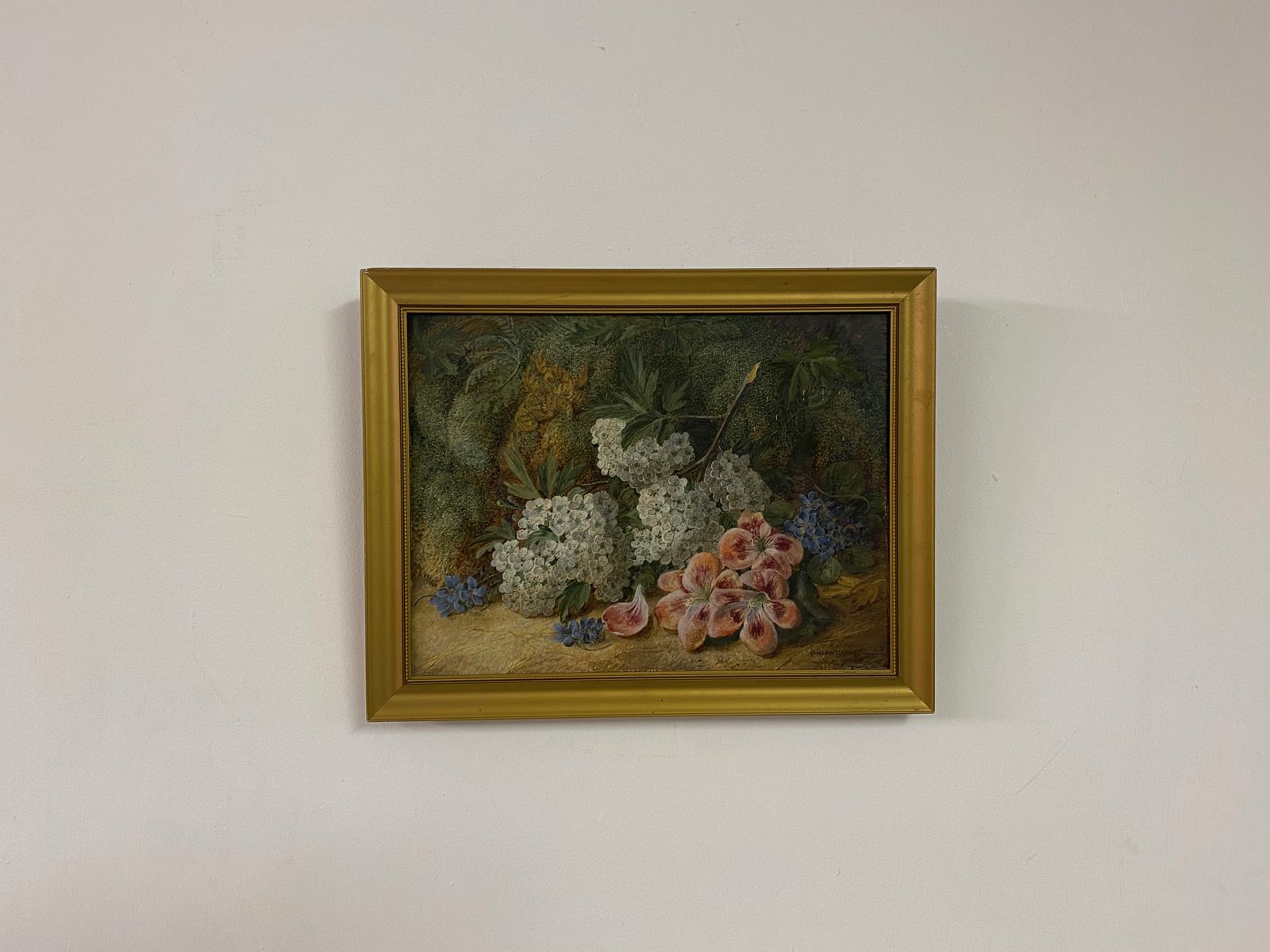 Botanical Still Life Oil On Canvas By Vincent Clare photo vinterior