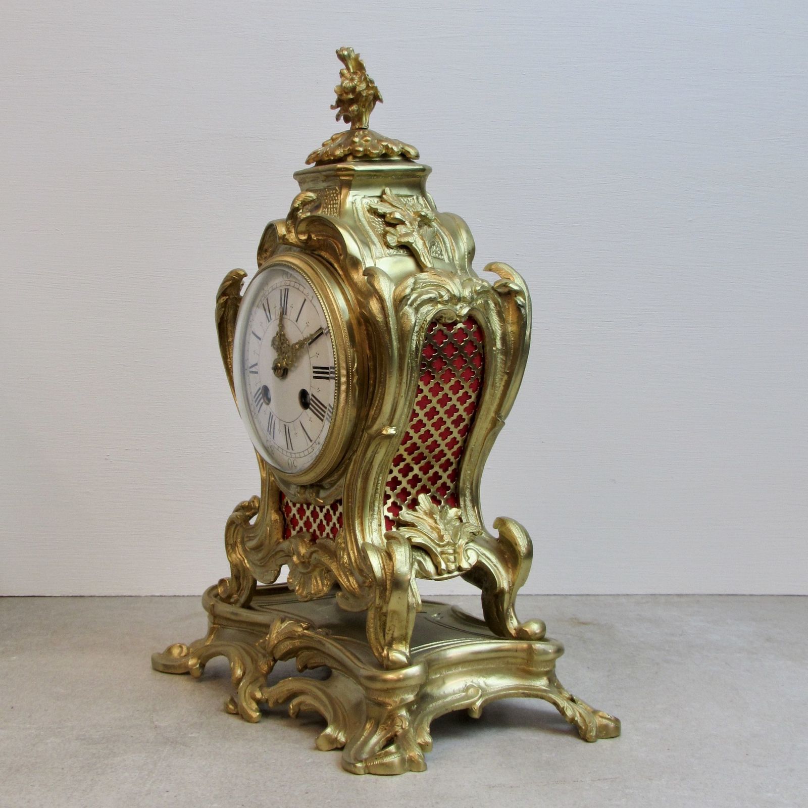 19th Century Louis XIV Style French Clock By A D Mougin. photo Home Decor