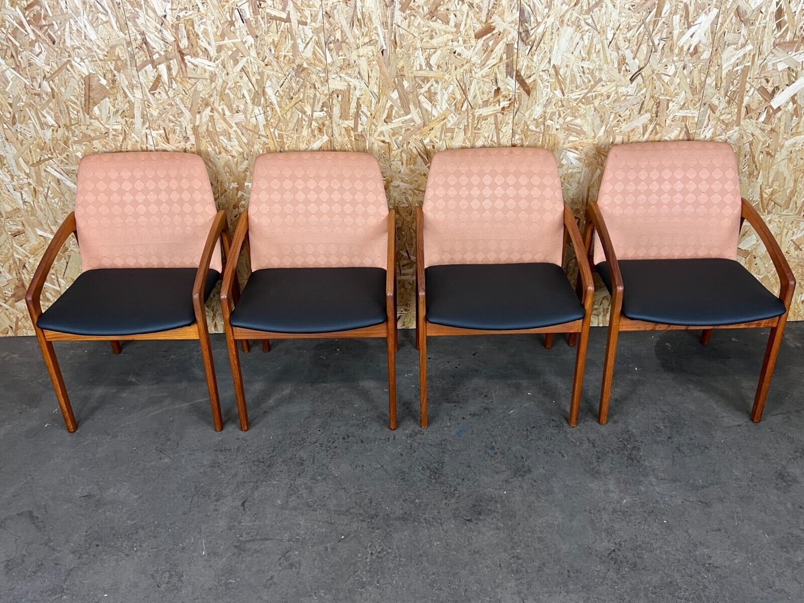 Teak Dining Chair Henning Kjaernulf Korup Stolefabric photo for sale