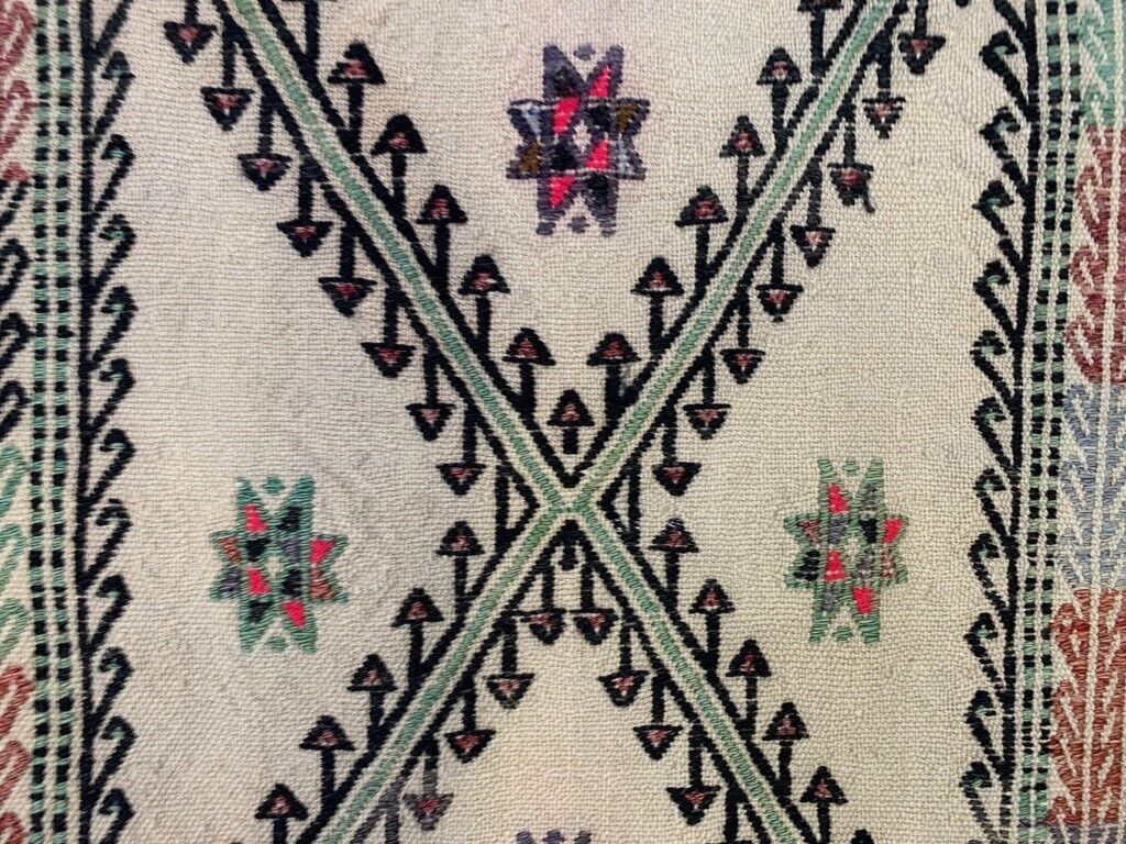 Small Vintage Turkish Kilim Rug 115x94 Cm Wool Kelim photo 275.0