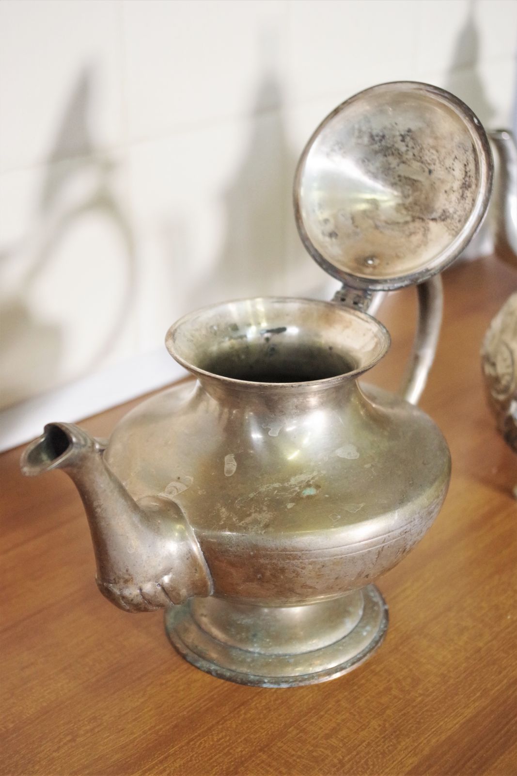 photo for sale Arabic Teapot Set 8 Pieces, Morocco 50s