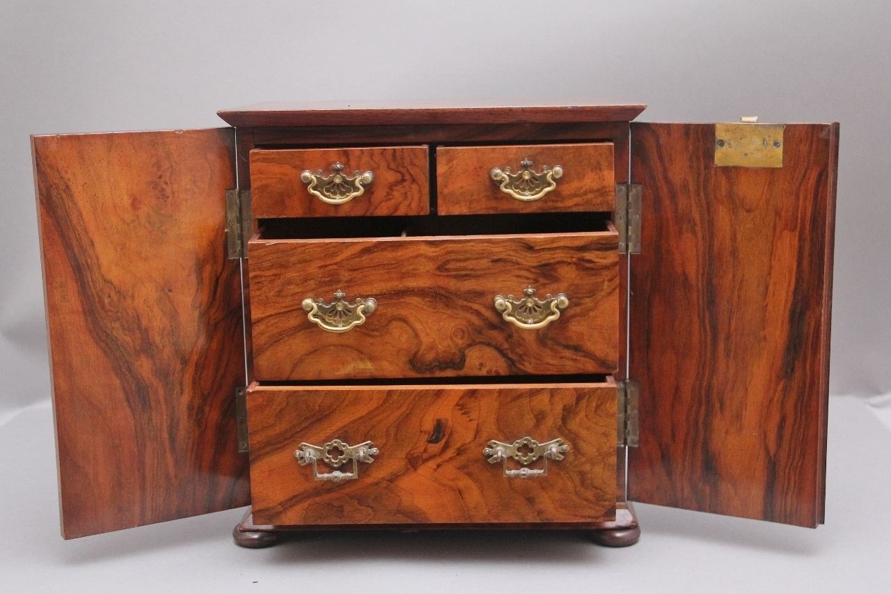 19th Century Walnut Table Cabinet photo Furniture