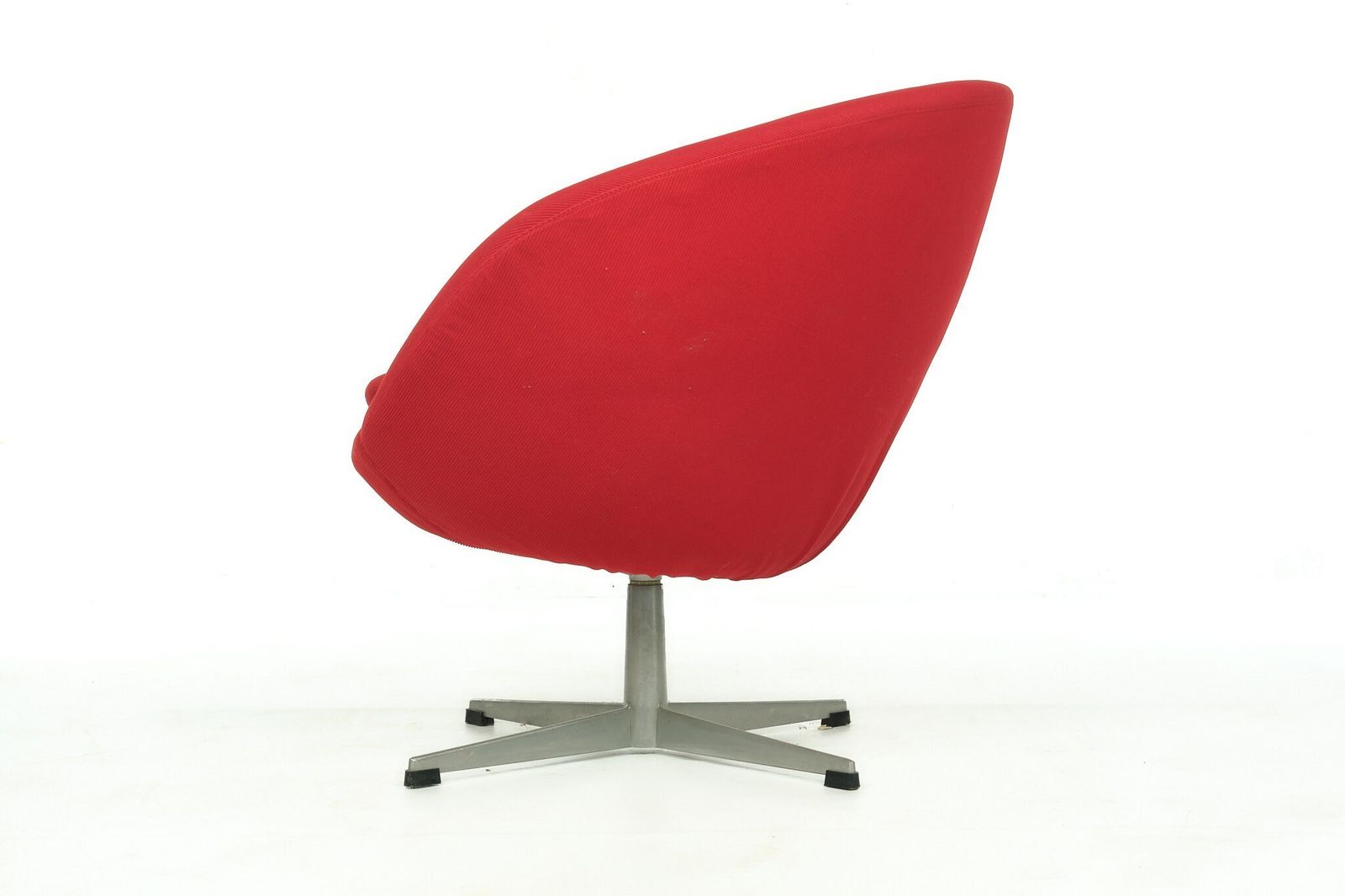 Rotating Cocktail Chair, Red, Vintage, Anonymous, 1960s photo vinterior