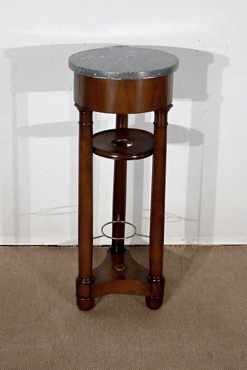 Small Pedestal Table Called "Athenian" In Red Cherry, Empire Period, Early 19th Century