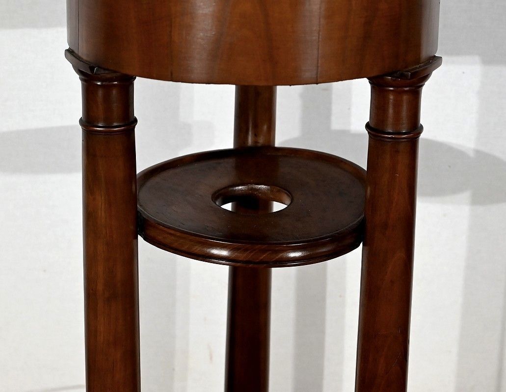 Small Pedestal Table Called "Athenian" In Red Cherry, Empire Period, Early 19th Century photo vinterior