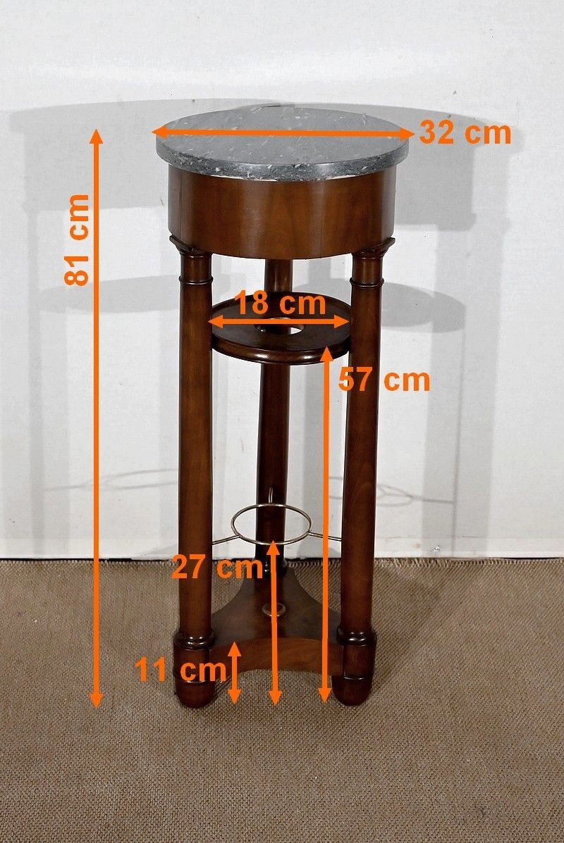 3543.2 Small Pedestal Table Called "Athenian" In Red Cherry, Empire Period, Early 19th Century photo