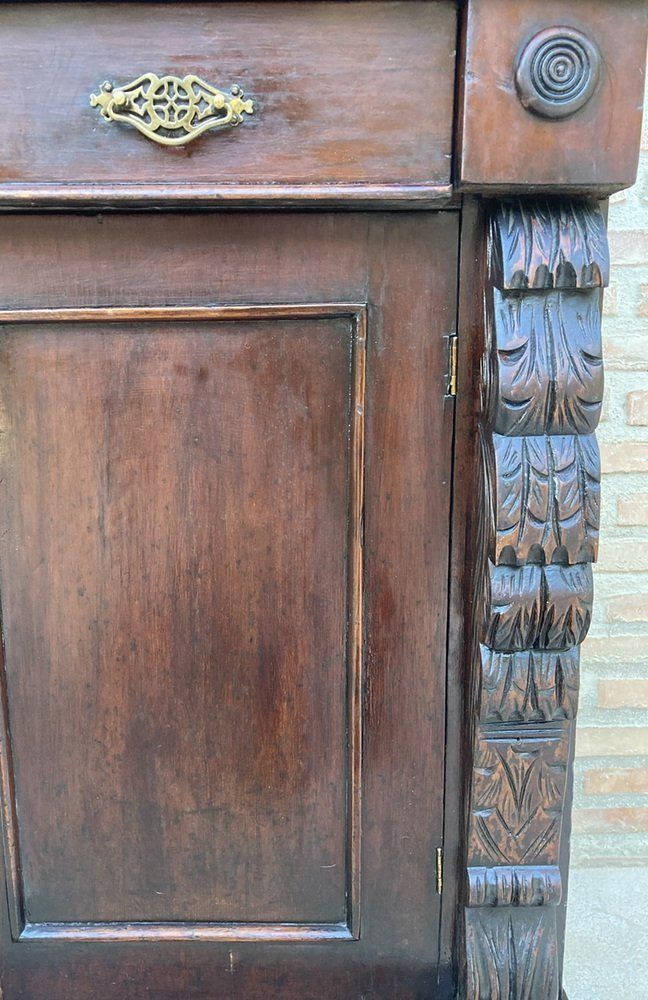 Antique French Buffet With Drawer And Carved Columns, 1890 photo vinterior