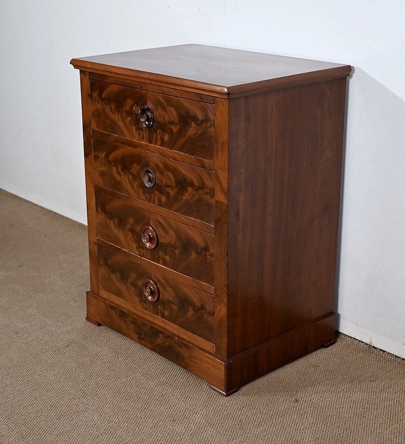Small Chest Of Drawers In Mahogany Bramble, 19th Century photo for sale