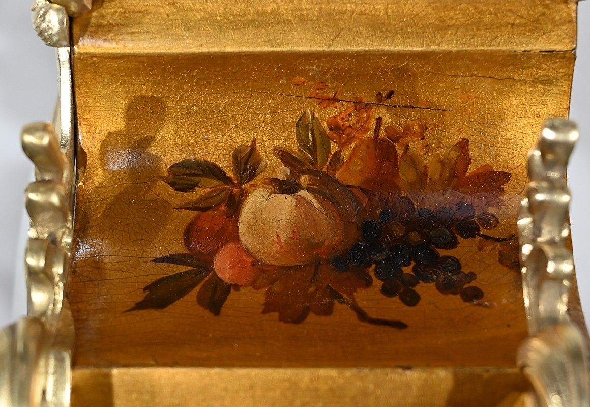 photo buy Important Gilt Bronze And Martin Varnish Fireplacetrim, Louis XV Style, 19th Century