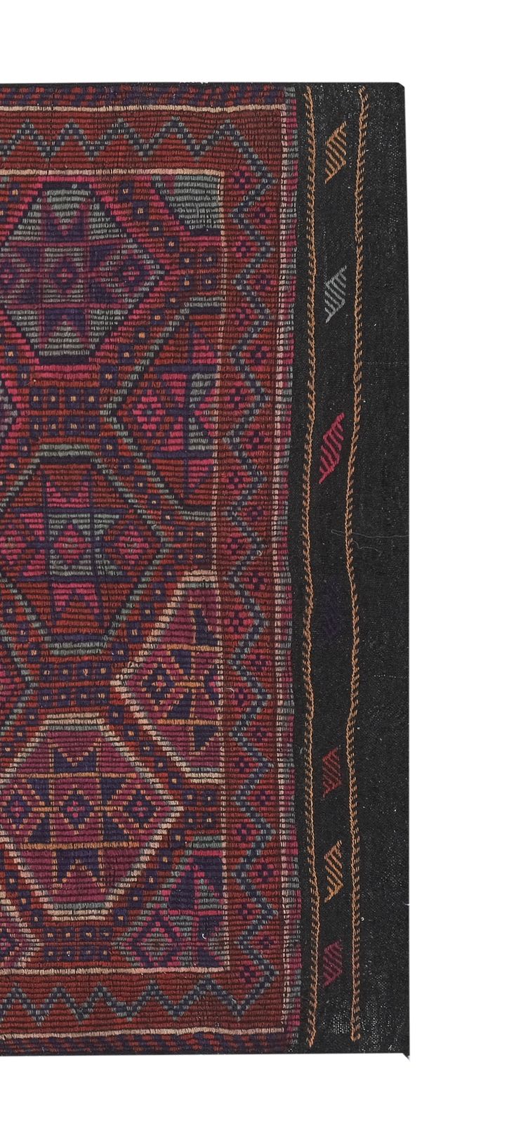 Vintage Turkish Jajim Kilim Rug 5'9'' X 8'3'' photo for sale