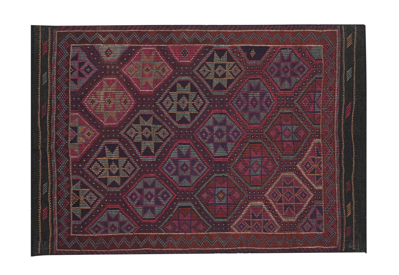 Vintage Turkish Jajim Kilim Rug 5'9'' X 8'3'' photo Textiles