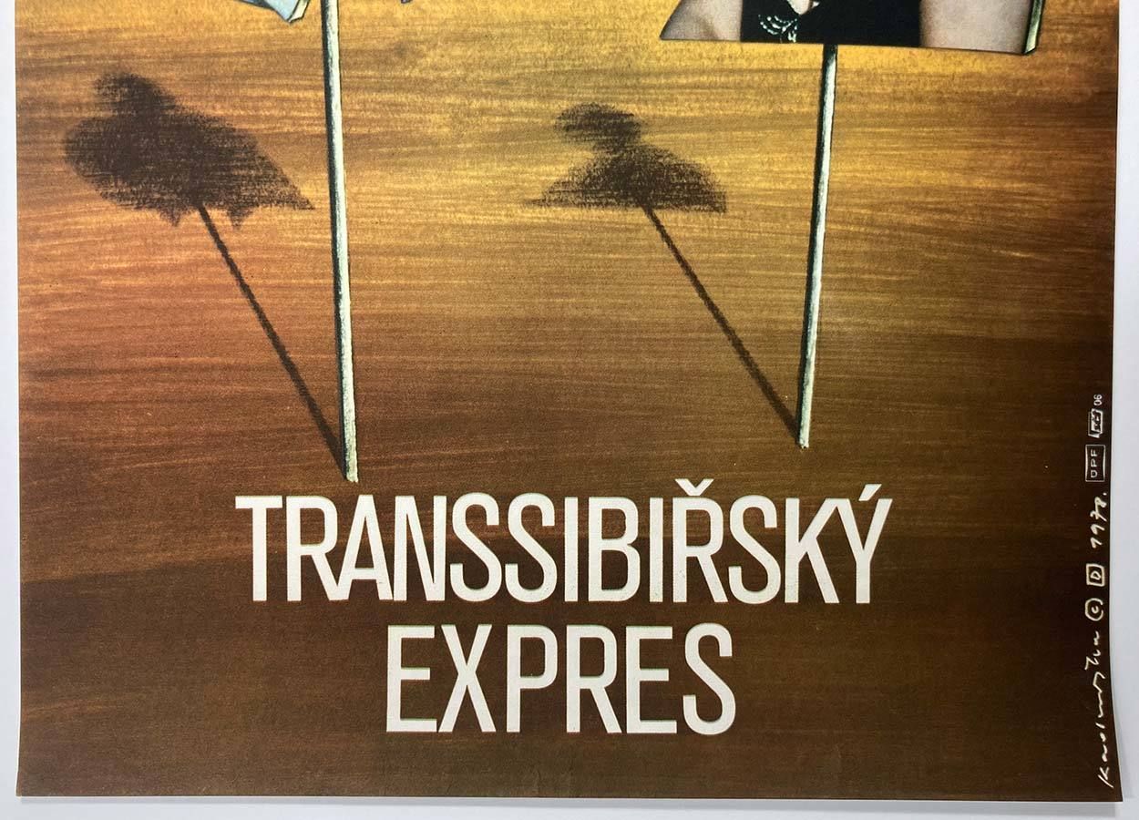 Movie Poster, Trans Siberian Express, Dimitrij Kadrnožka, 1978 photo for sale