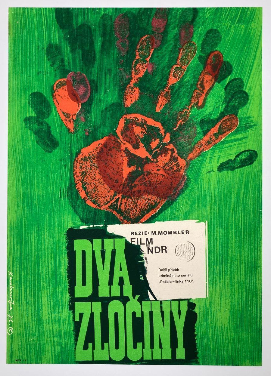 Original Film Poster, The Man, Dimitrij Kadrnožka, 1976, Genuine Czech Vintage Print