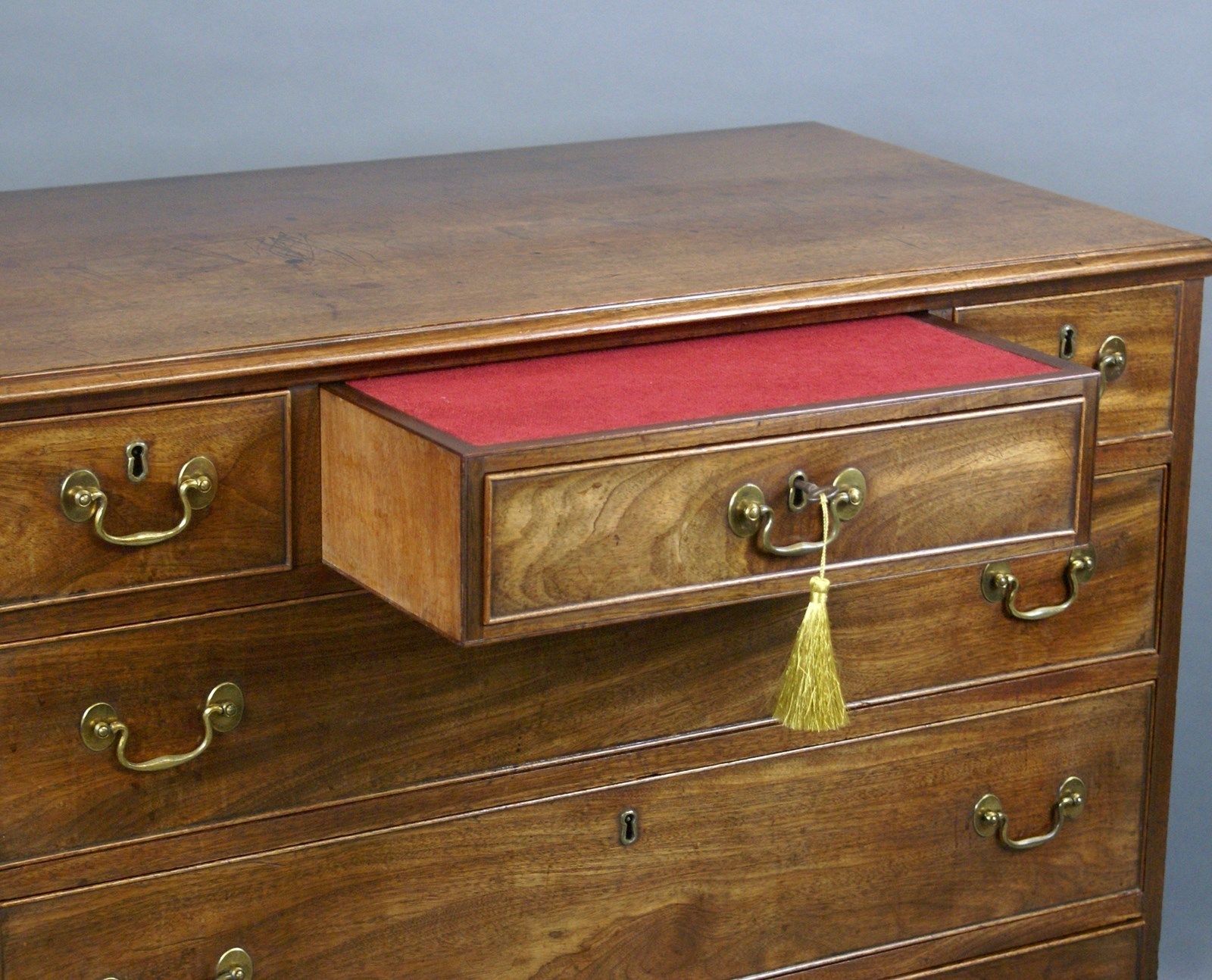 An Unusual Georgian Mahogany Chest Of Drawers photo Furniture