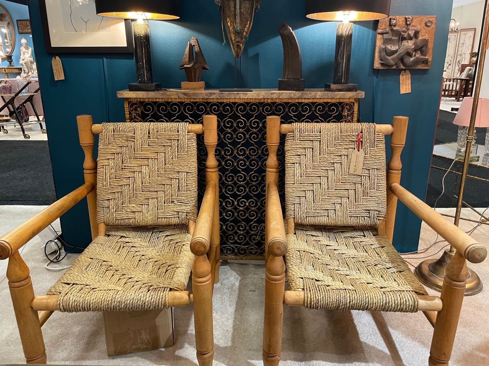 A Wonderful Pair Of 1950s Armchairs By Adrien Audoux And Frida Minet photo furniture
