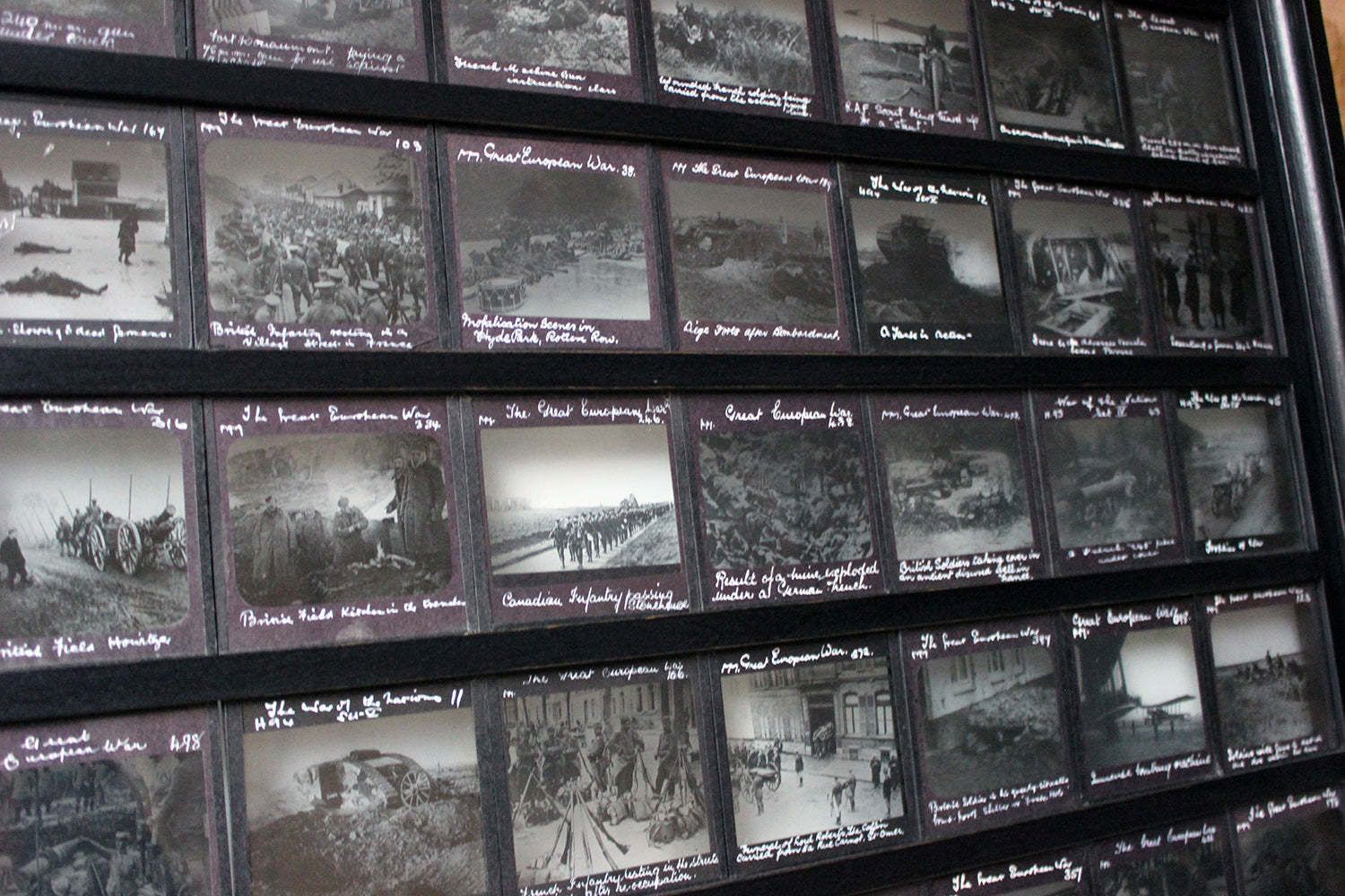 A Unique Collection Of Forty Nine Light Box Framed Lantern Slides Of Wwi Interest C.1914 18 photo 1700.0