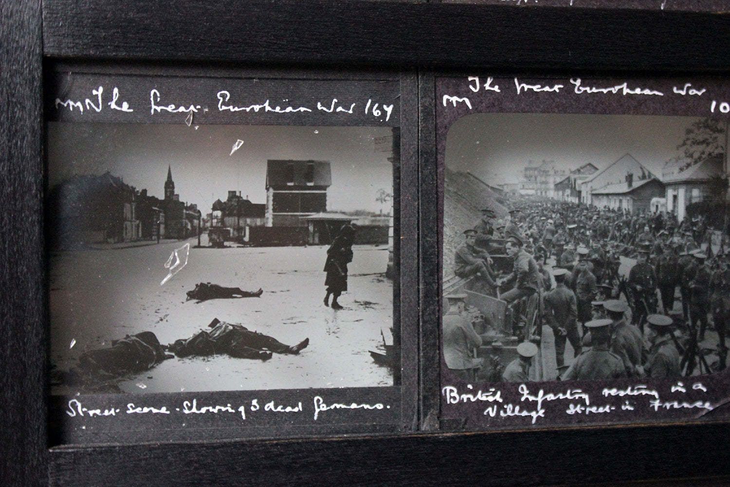 photo buy A Unique Collection Of Forty Nine Light Box Framed Lantern Slides Of Wwi Interest C.1914 18