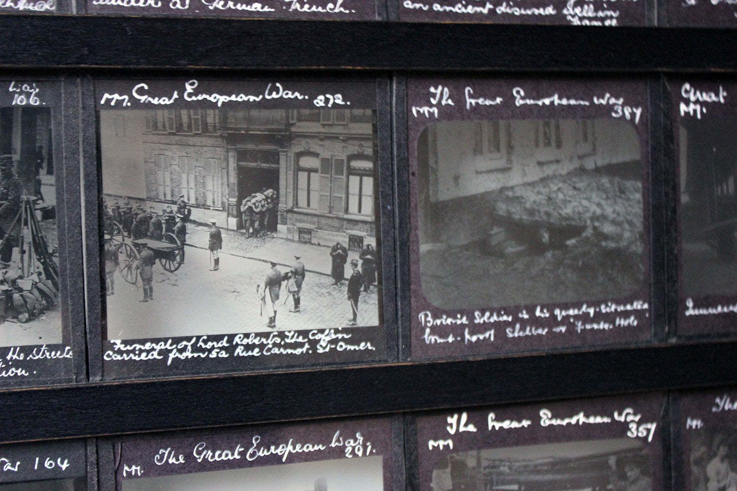 photo vintage A Unique Collection Of Forty Nine Light Box Framed Lantern Slides Of Wwi Interest C.1914 18